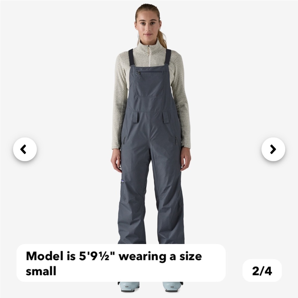 W’s Powder Town Bibs Regular NWT